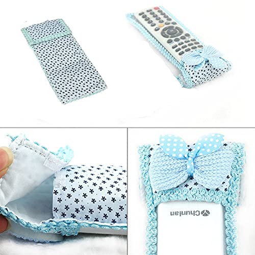 AM3616 Fancy Cartoon Bow Fabric Lace Remote Cover 3pcs set