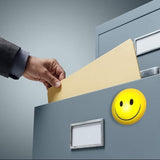 AM2742 40mm Smiley Yel Magnet set of 8