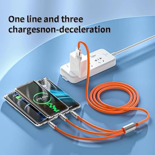 3146 3 In 1 Fast Charging Data Cable Portable Charger Cord