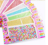 AM2707 1pcs Self Adhesive Multi Size Shaped Shining Stones Crystals Stickers Multicolour