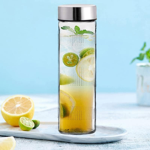 AM3008 Glass Water Bottle with Leak-Proof Airtight Double Layer 750ml Without box