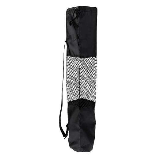 AM2941 Portable Yoga Pilates Mat Sling Bag Shoulder Carrier Mesh Center