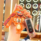 AM6052 Premium 3D Rubber Keychain & Keyrings (Multidesign)-Creative Cartoon Keychain