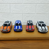 AM6042 Set of 4 Mini Cooper Die-Cast Model Cars – Union Jack & Racing Stripe Designs