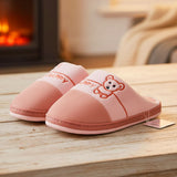 AM2431 Cute Bear Design Warm Slippers Men & Women Size-38, 39 Multicolour