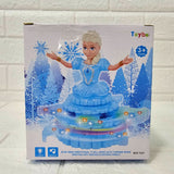 AM6041 Girl Dancing Princess Music Toy Rotating Dancing Princess Doll Battery Operated Toy with Lights & Sound