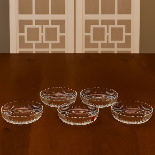AM5977 Shine max Glass Plate (Multidesign) Set of 6pc -340ml