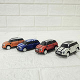 AM6042 Set of 4 Mini Cooper Die-Cast Model Cars – Union Jack & Racing Stripe Designs