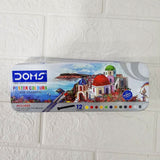 AM6087 Doms 12 Shades Poster Colours - Free Agigator & Brush Inside For Uniform Mixing