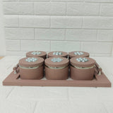 Di0172 Rishabh Steel King Deluxe 6-Piece Multipurpose Container Set