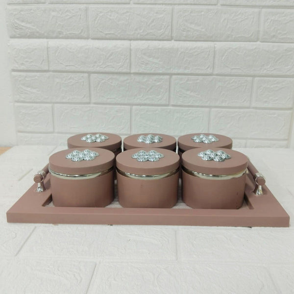 Di0172 Rishabh Steel King Deluxe 6-Piece Multipurpose Container Set