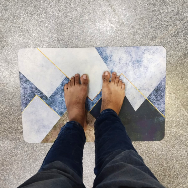 AM3660 Marble Flower Rubber Bathroom Mat (Multi-design) 1 Pcs
