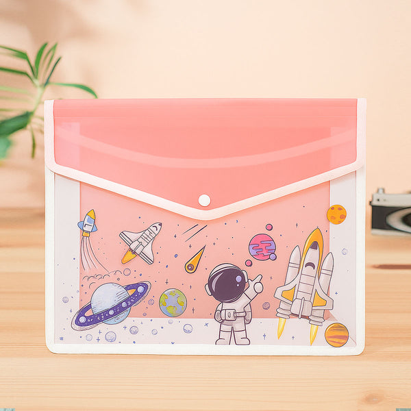 AM6047 Unicorn & Space Adventure Transparent Document Folder (Multidesign)