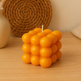 Di0307 Bubble Cube Candle (Multicolour) – Modern Decorative Scented Wax Candle