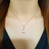 AM5772 Rose Gold Pendant Necklace for Women - Multidesign