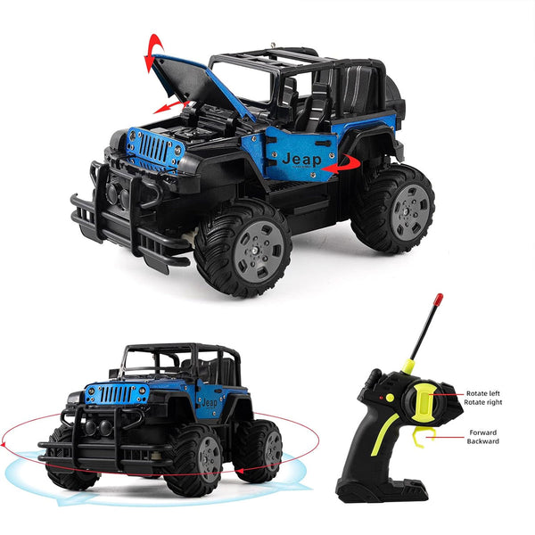 AM6044 Remote Control Off-Road Jeep Toy Car with Controller and Rechargeable Battery
