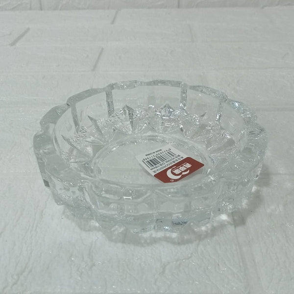 AM6053 Round Crystal Glass Smoking Ashtray- 118mm