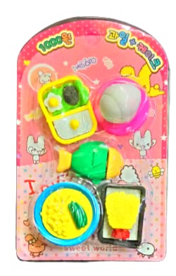 AM3710 3D Cute Food Shape Rubber Pencil Erasers for Kid