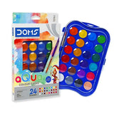 AM6090 DOMS Aqua Water Colour Cakes - 24 Shades (23mm)