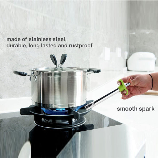 AM5954 Tizer Stainless Steel Gas Lighter & Knife Set