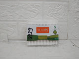 3339 TULIPS Eco friendly buds 100  Ear Buds/Swabs with White PAPER Sticks