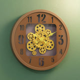 AM6252 Modern Industrial Exposed Gear Wall Clock