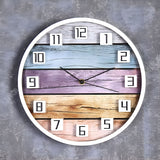 AM5953 Multi-Design Cart Log Wall Clock With 3D Numbers for Living Room