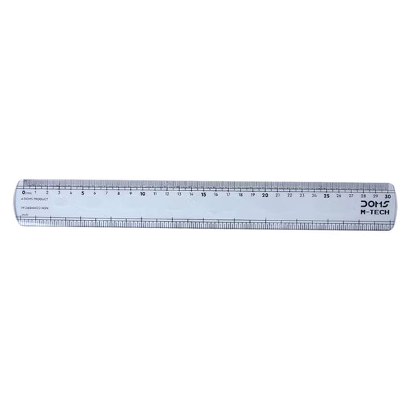 AM6073 DOMS M Tech 30cm Transparent Scale