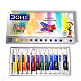 AM6089 Doms Water Colour Tubes 12 Shades