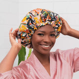 3908 Waterproof Shower Cap Bath , Free-Size , Reusable for Homes, Spas, Salons, Beauty Parlors