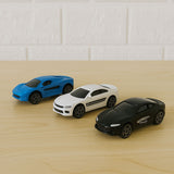 AM6045 Metal Die Cast Mini Racers Cars - 3pcs Toy Vehicles Play Set