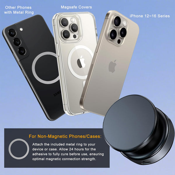 AM5909 Magnetic Phone Holder – Ultra Vacuum Suction Phone Holder