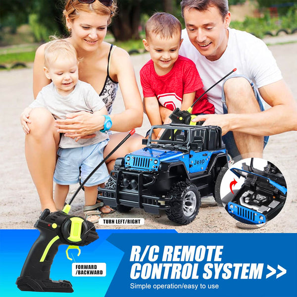 AM6044 Remote Control Off-Road Jeep Toy Car with Controller and Rechargeable Battery