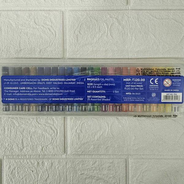 AM6084 Doms Oil Pastels Colours - 25 shades