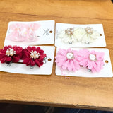 AM5013 Pearl Hair Bows Hair Clips for Toddler Girls