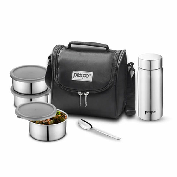 Di0385 Pexpo Classic - Stainless Steel Meal Lunch Box Set