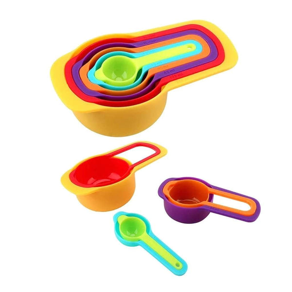 0811 Plastic Measuring Spoons for Kitchen (6 pack)