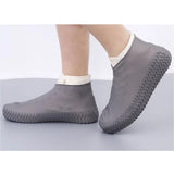 4866A NON-SLIP SILICONE RAIN REUSABLE ANTI SKID WATERPROOF FORDABLE BOOT SHOE COVER ( LARGE )