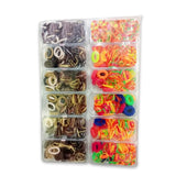 AM1125 Mini Box Small Rubber Band Clutchers for Multicolor