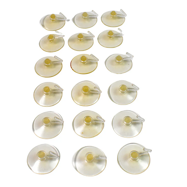 18550 Transparent Rubber Vacuum Sucker, Suction Cup Hooks (18 Pcs Set)