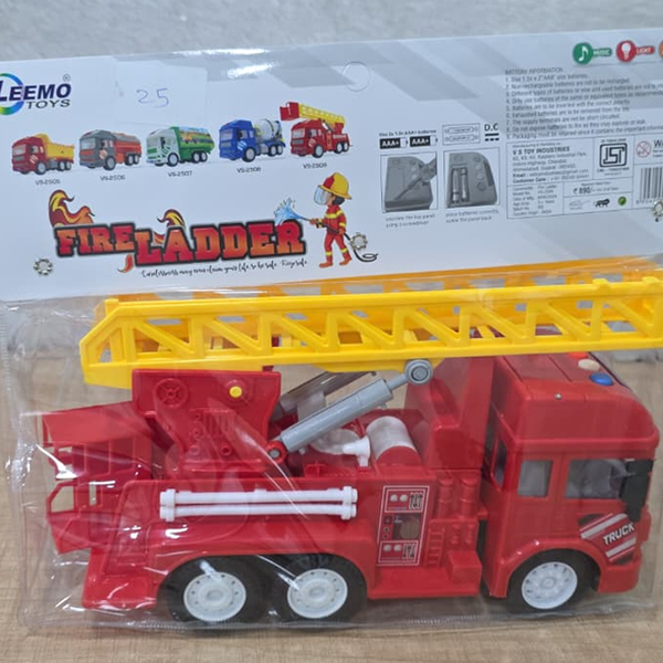 AM6432 Fire Ladder Rescue Truck Toy with Light & Sound