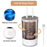 12987 Automatic Makeup Brush Cleaner Fast Electric Brush Cleaner Hand Free Machine Super Clean Brush Washer & Brushes Organizer Tool (1 Pc)