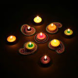 AM0153 Tealight Candles MultiColor (Pack of 50, 6 GM)