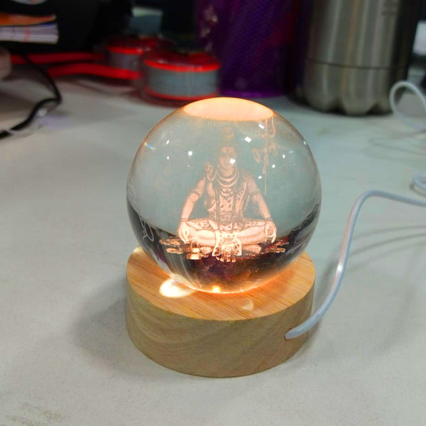 AM5924 3D Crystal Adiyogi LED Night Lamp