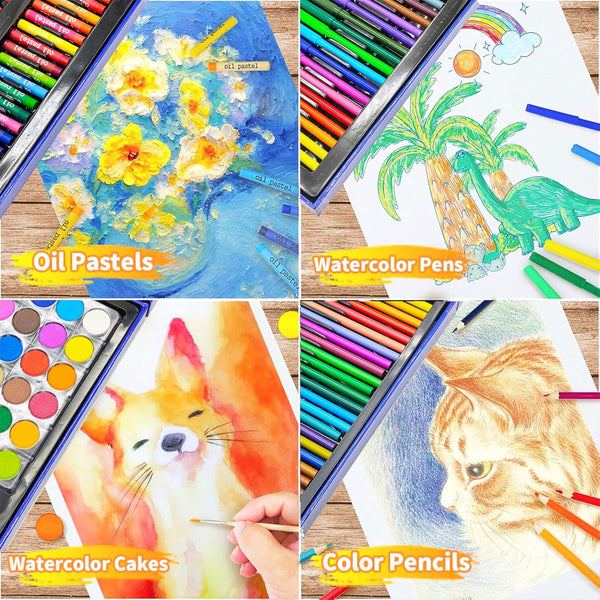 TM0042 Drawing Colour Art Kit - (128-Piece)