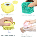 Silicone Brush Body Scrubber with Soap Dispenser