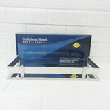 AM6058 Stainless Steel Bathroom Shelf (12x5 Inch) - Wall-Mounted Bath Accessories Holder