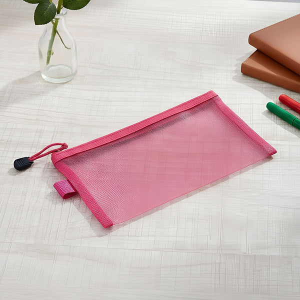 AM6462 A6 Size Cheque book Net Plain Pounch - 1pc