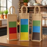 AM0033 Jute Water Bottle Bag – Reusable & Eco-Friendly Gift Tote- 2 L Capacity