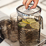 AM5789 Transparent Square Jug - Unbreakable Stylish Drinking Beverage, Soft Drinks & Water Jug with Plastic Lid